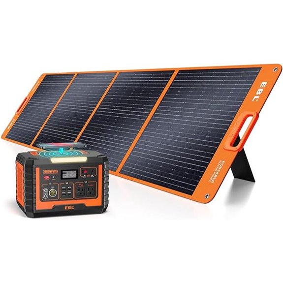 EBL 1000W Solar Generator & Panel Kit