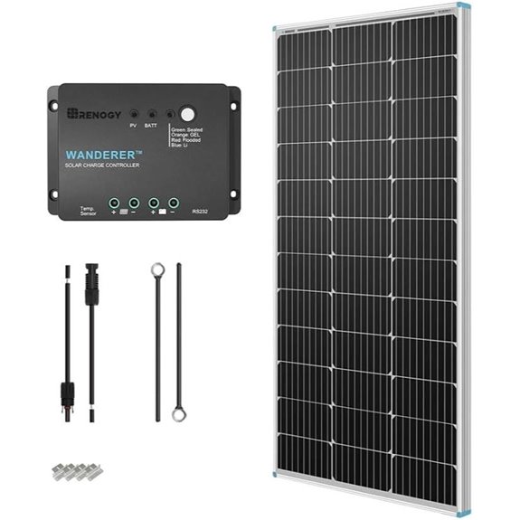 Renogy 100W Monocrystalline Solar Panel Starter Kit