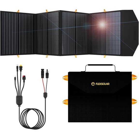 Upgraded 120W Foldable Solar Panel for Power Stations