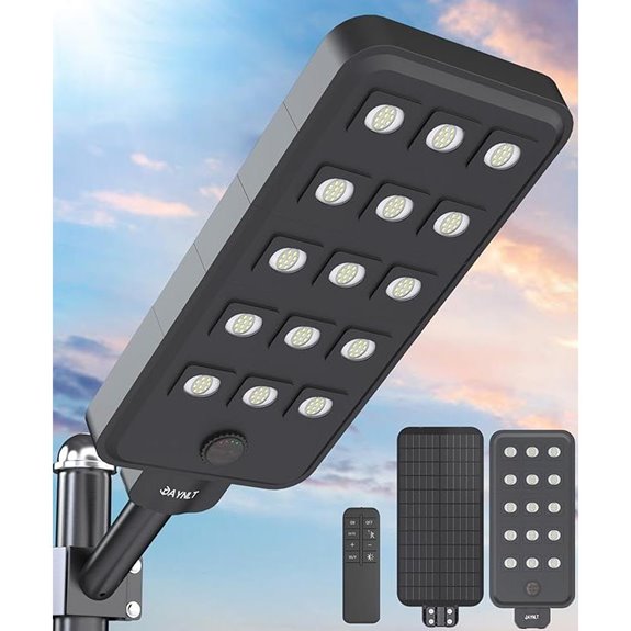 JAYNLT 15000W Solar Street & Parking Lot Lights