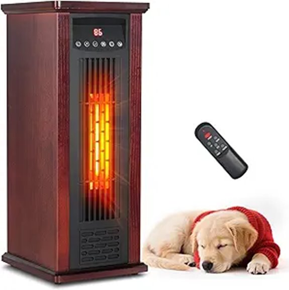 Lifeplus 1500W Infrared Space Heater with Remote