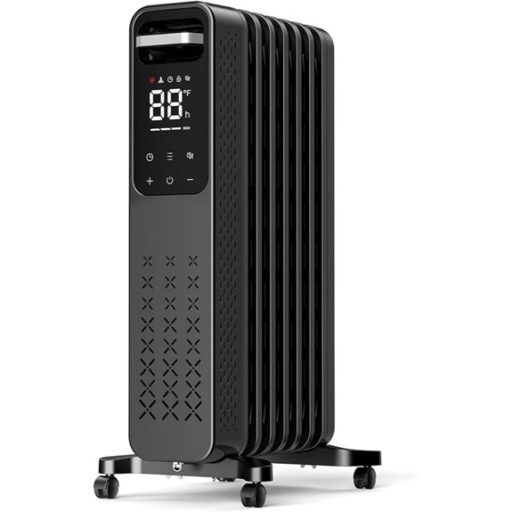 ZAFRO 1500W Oil Filled Radiator Heater with Timer