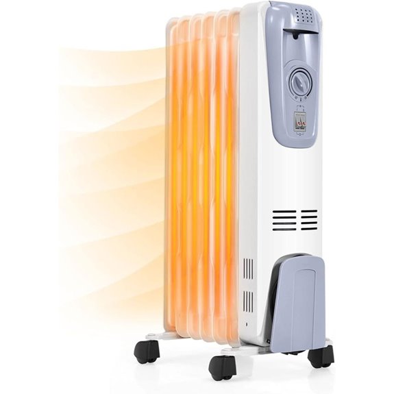 ARLIME 1500W Oil Filled Radiator Heater