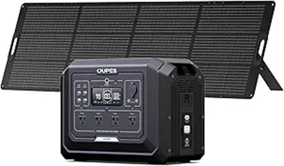 OUPES 2000W Solar Generator Kit with 240W Panel