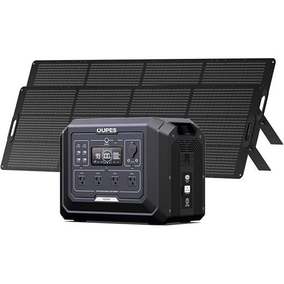 OUPES 2000W Solar Generator Kit with 1024Wh Battery