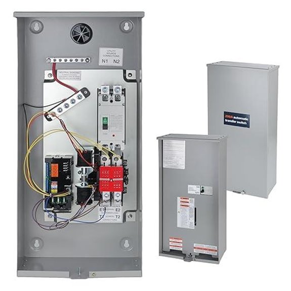 Universal 200A Automatic Transfer Switch with Enclosure
