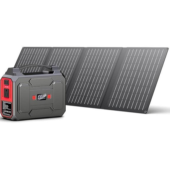Apowking 200W Solar Power Generator with Panels