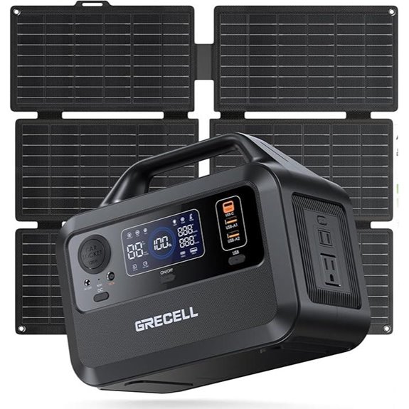 GRECELL 230Wh Solar Generator with 40W Panel