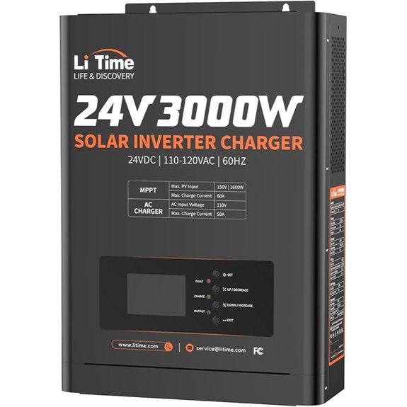 LiTime 24V 3000W Solar Inverter Charger with MPPT