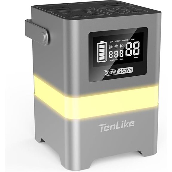 Portable Power Station 300W Solar Generator 257Wh