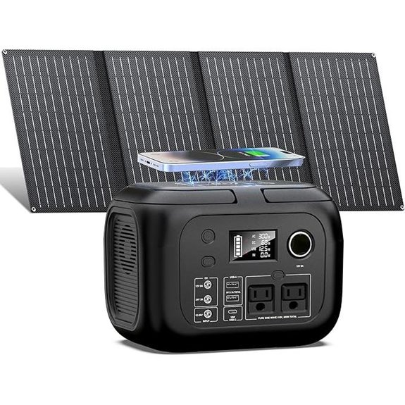 Solar Power Generator 300W with Panels and AC Outlet