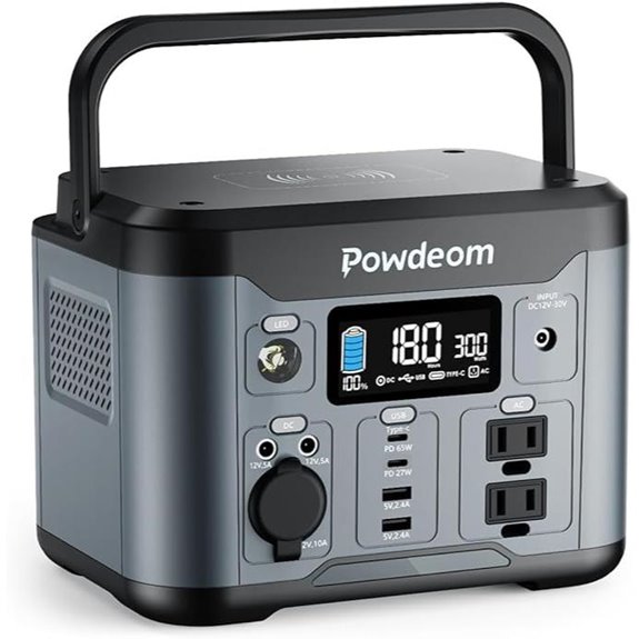 Powdeom 300W Portable Power Station with Solar