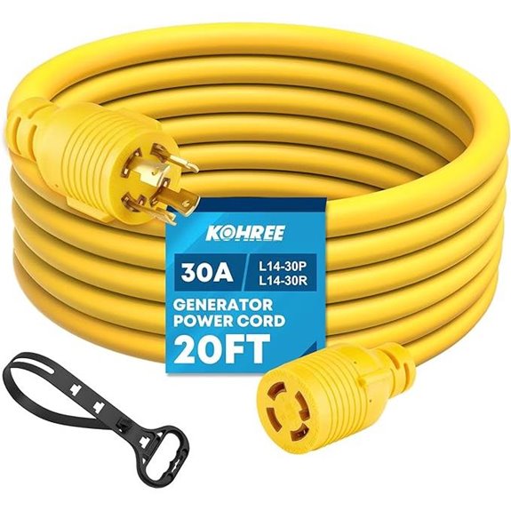 Kohree 30 Amp Generator Extension Cord 20FT