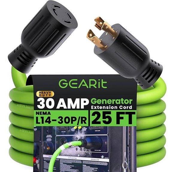 GEARit 30-Amp 25ft Generator Extension Cord