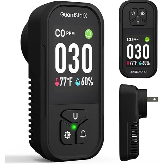 X-100D 3-in-1 Carbon Monoxide Detector with Alerts