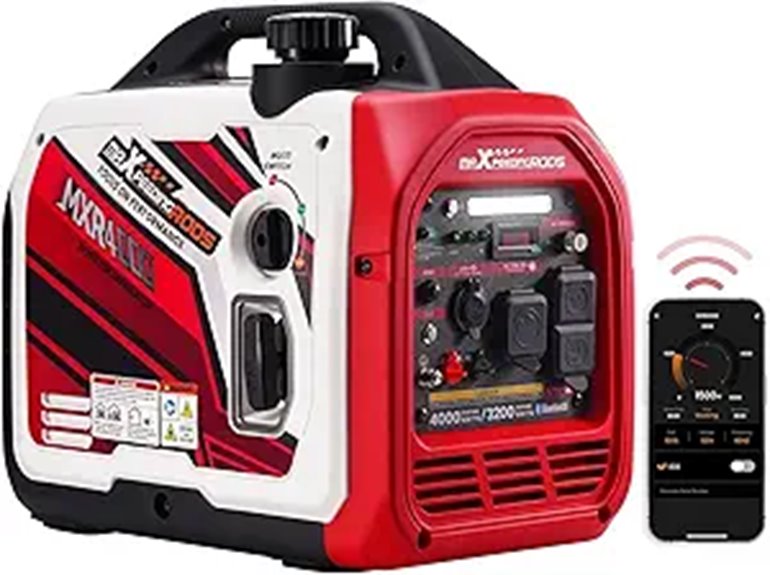 maXpeedingrods 4000W Portable Inverter Generator with Bluetooth