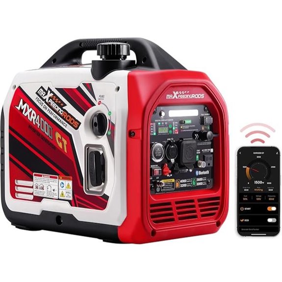 maxpeedingrods 4000W Dual Fuel Inverter Generator with Bluetooth