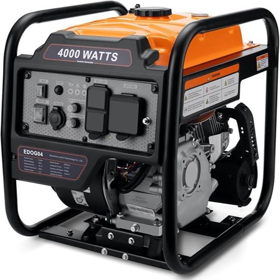 Power Equipment 4000W Gas Inverter Generator RV & Home