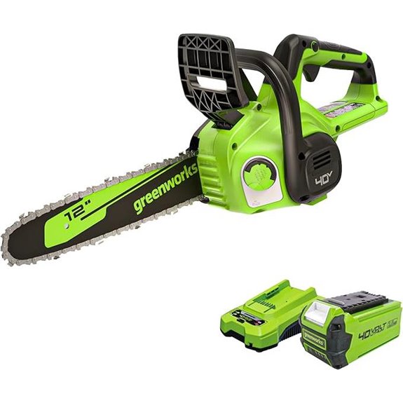 Greenworks 40V 12 Cordless Chainsaw with Battery