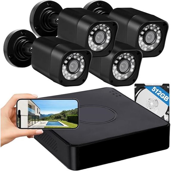 4 channel 1080p security system