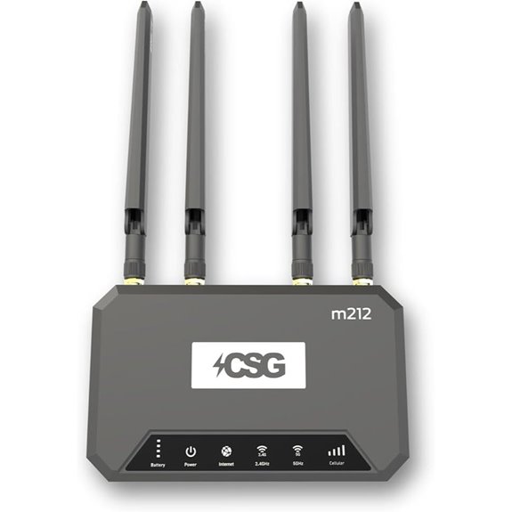 CSG m212 4G LTE Router with Dual SIM & Wi-Fi 6