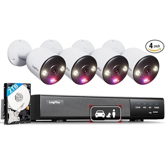 LongPlus 4K 8CH PoE Home Security Camera System