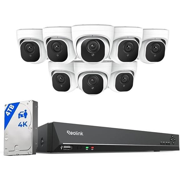 REOLINK 4K PoE Security Camera System with NVR