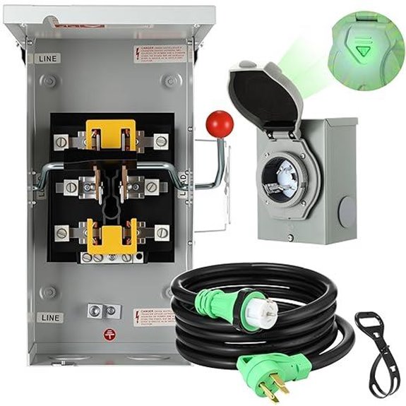 Kanayu 50 Amp Generator Transfer Switch Kit