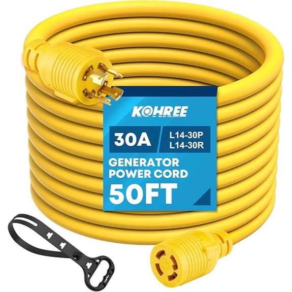 Kohree 50FT NEMA L14-30 Generator Power Cord