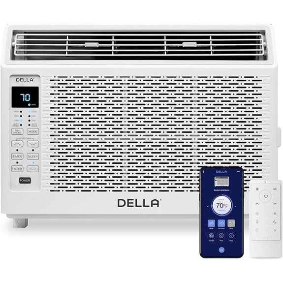 DELLA 6000 BTU Smart Window Air Conditioner