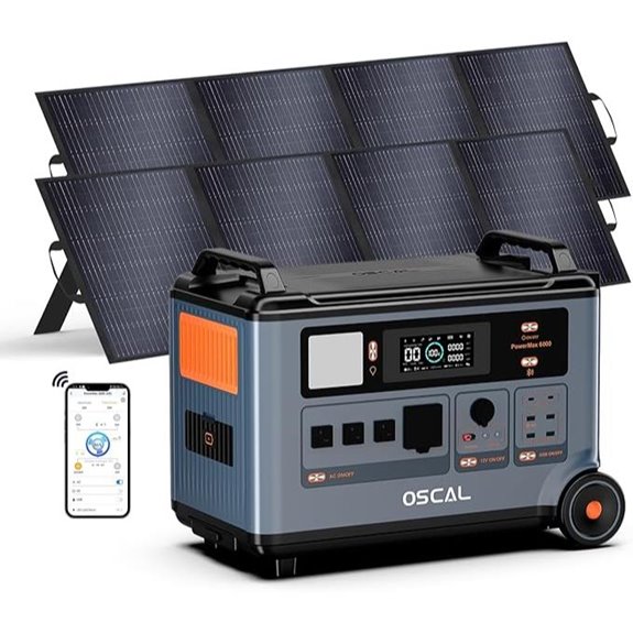 OSCAL 6000W Solar Generator with 2 Panels