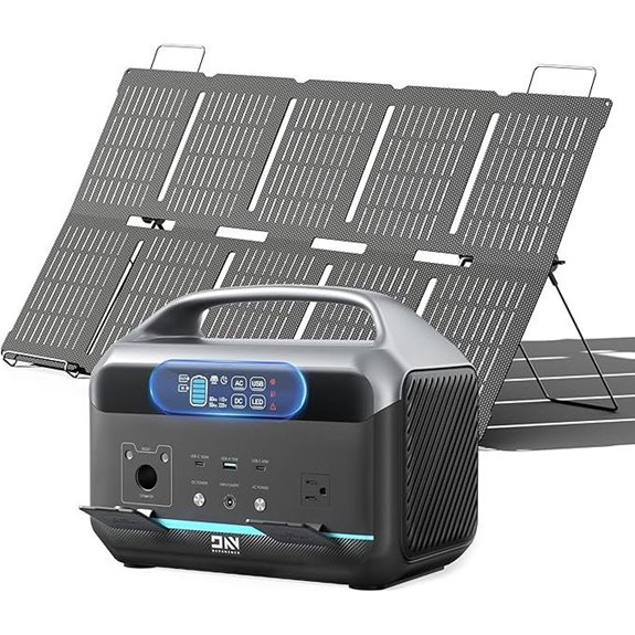 Portable 600W Power Station with Solar Panel