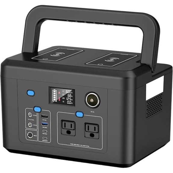 600w portable solar generator