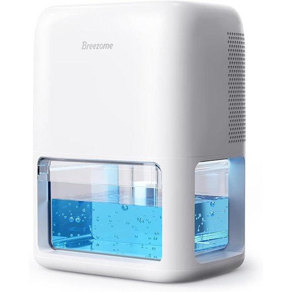 BREEZOME 60 OZ Dehumidifier with Timer and Lights