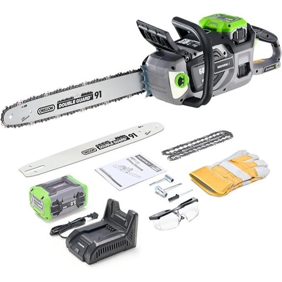 60V Brushless Cordless Chainsaw with Battery and Charger