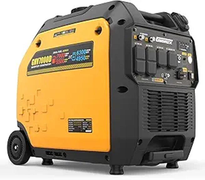 7000W Dual Fuel Inverter Generator with CO Sensor
