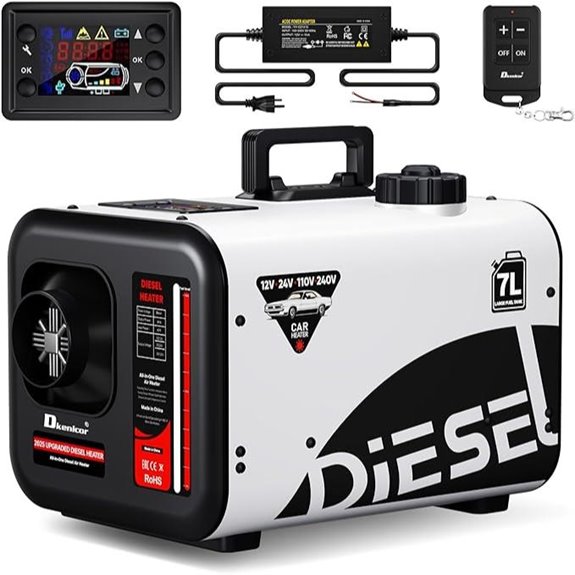All-in-One 8KW Diesel Air Heater with Remote