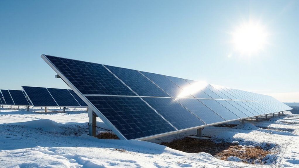 adjust panels for winter sunlight