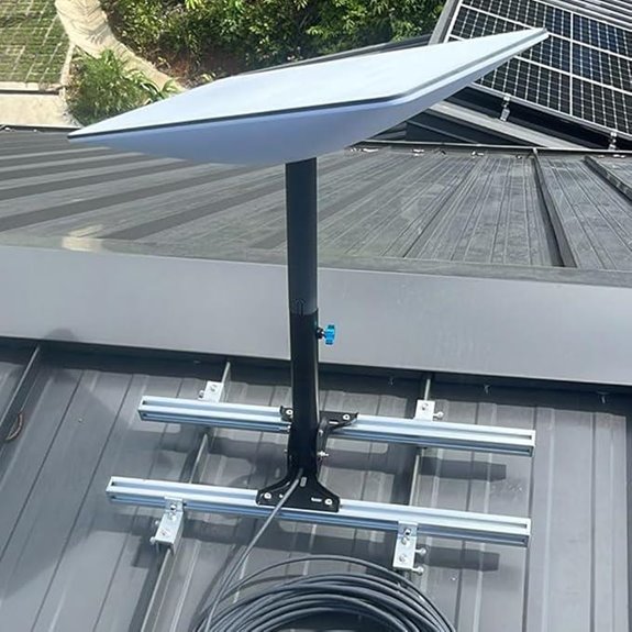 Starlink Roof Mount with Adjustable Pipe Adapter