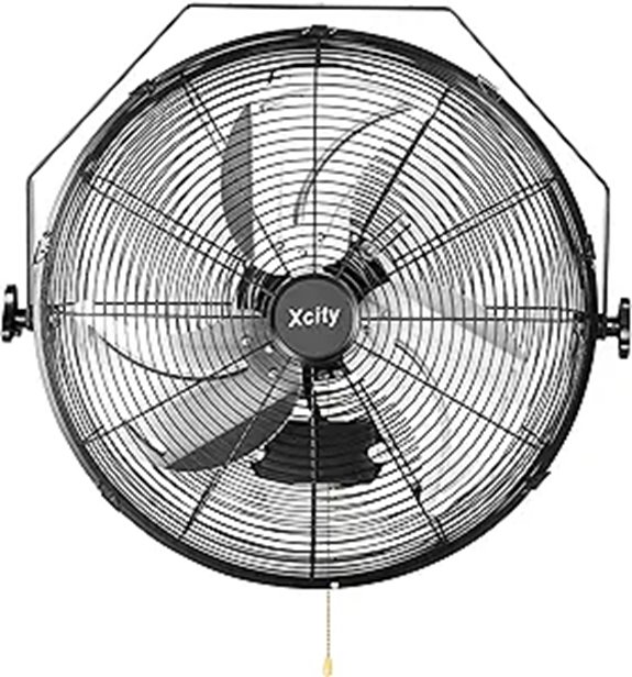 Xcity 18-Inch Metal Wall Fan with Adjustable Tilt