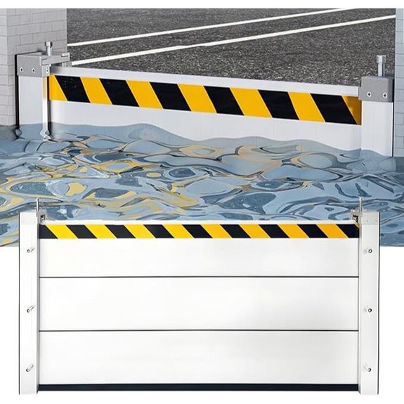 Stackable Aluminum Flood Barriers for Home Protection