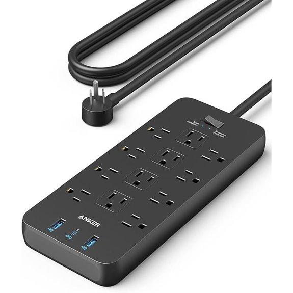 Anker Surge Protector Power Strip with USB-C and Outlets
