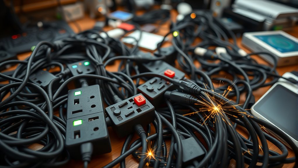 avoid overloading power strips