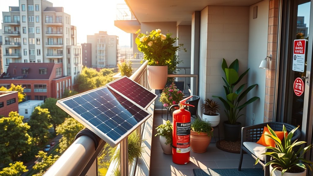 balcony solar fire safety
