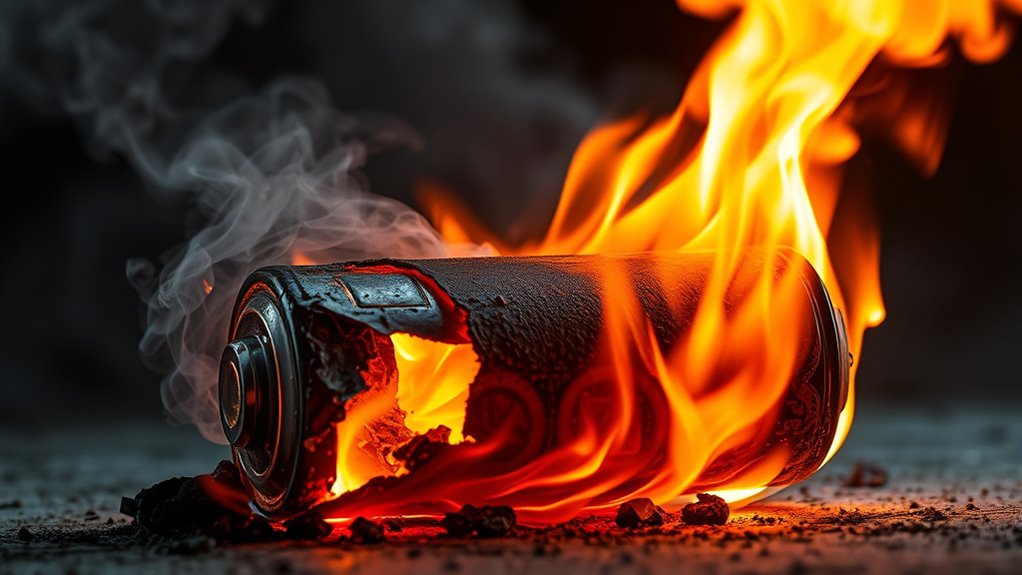 battery damage causes fires