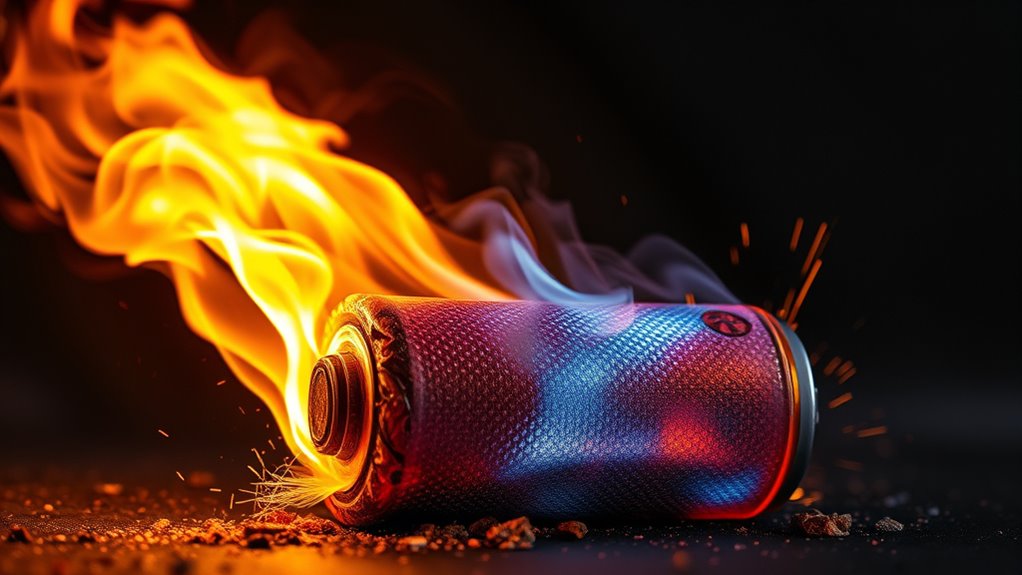 battery fire and explosion risks