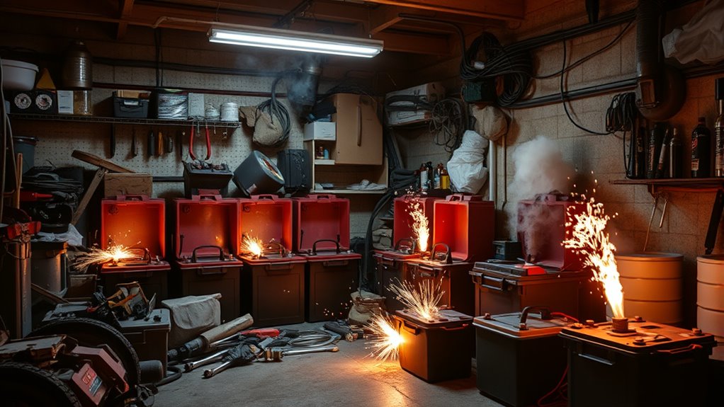 battery fires and toxic gases