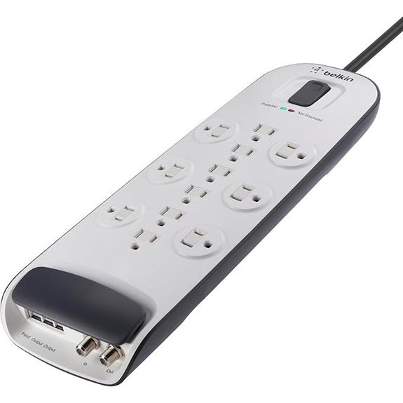 Belkin Surge Protector Power Strip with Ethernet 8ft