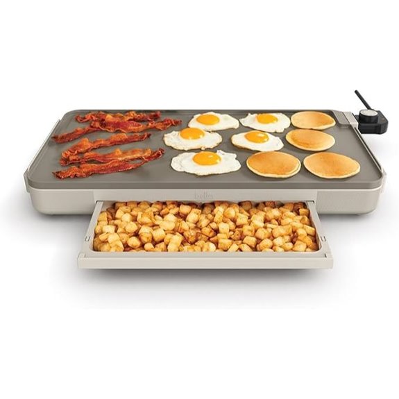 bella 12 Electric Griddle with Warming Tray