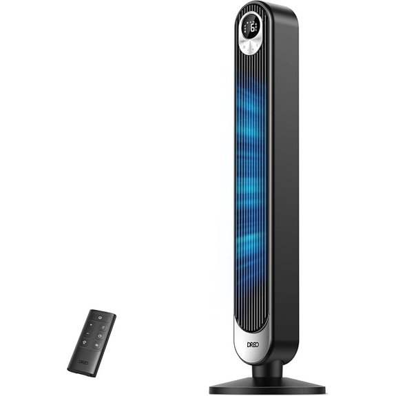 Dreo Bladeless Tower Fan with Remote and 6 Speeds